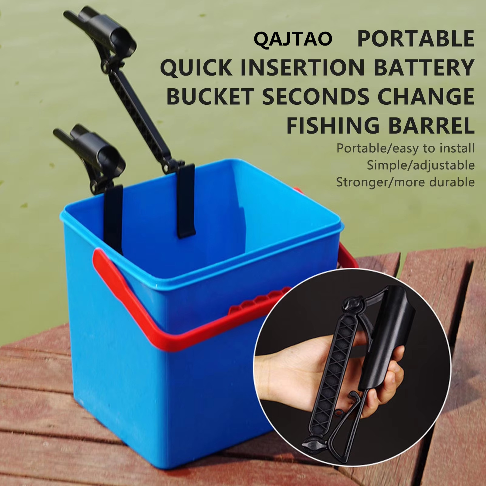 QAJTAO 10-25cm fishing rod rac - Fishing Rod Rack 评论和价格