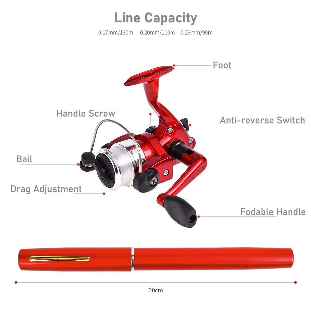 Mini Pen Shape Fishing Rod wit - Penn Reel Fierce 评论和价格