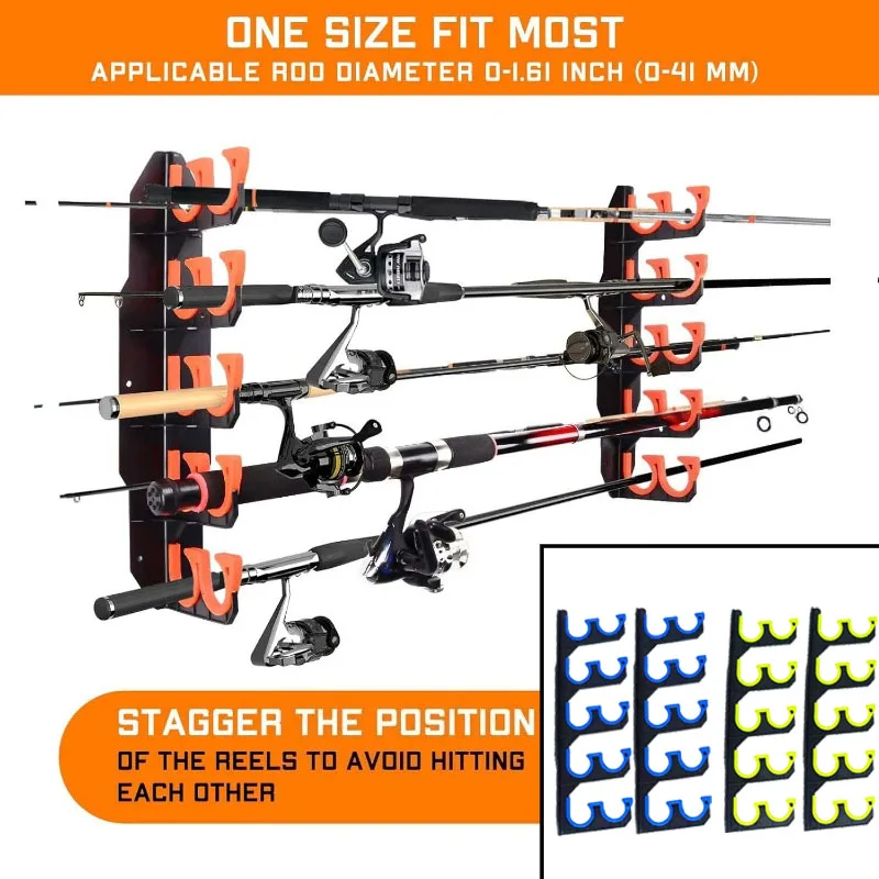 Fishing Rod Holder for Garage  - Fishing Rod Rack 评论和价格