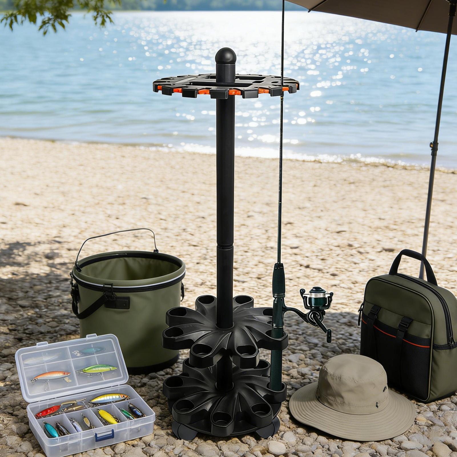 Fishing Rod Racks Angling Pole - Fishing Rod Rack 评论和价格